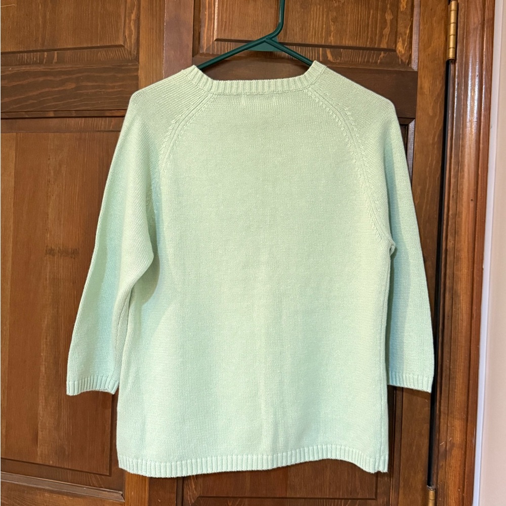 Basic Editions Light mint Green Women's Sweater N… - image 3